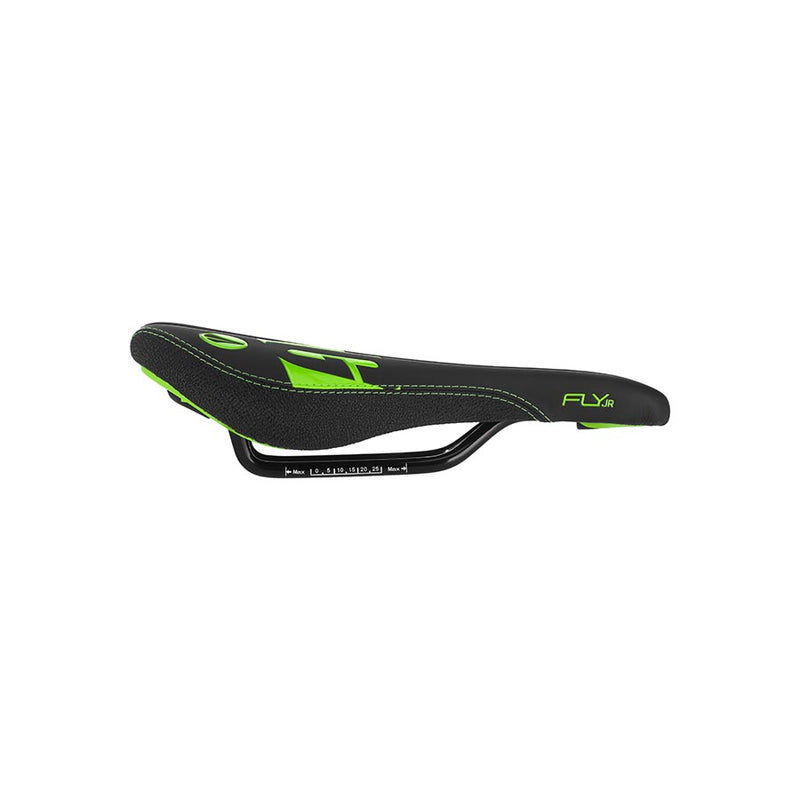 Load image into Gallery viewer, SDG Fly Jr Saddle, Steel Rails - Blk/Green
