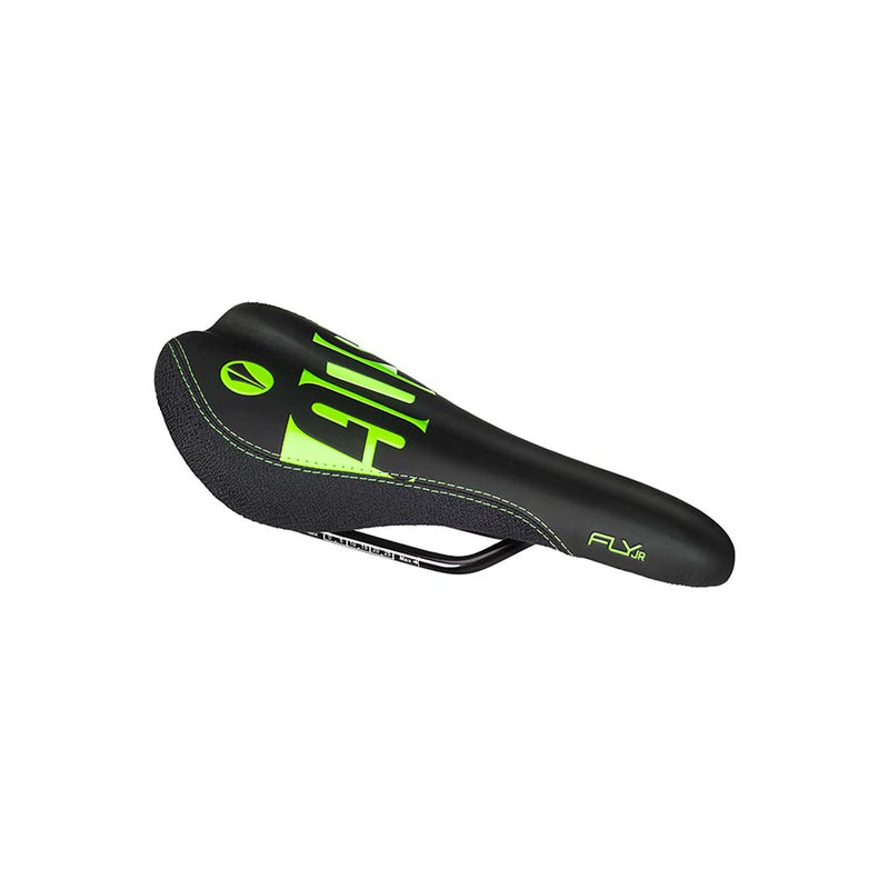 Load image into Gallery viewer, SDG Fly Jr Saddle, Steel Rails - Blk/Green