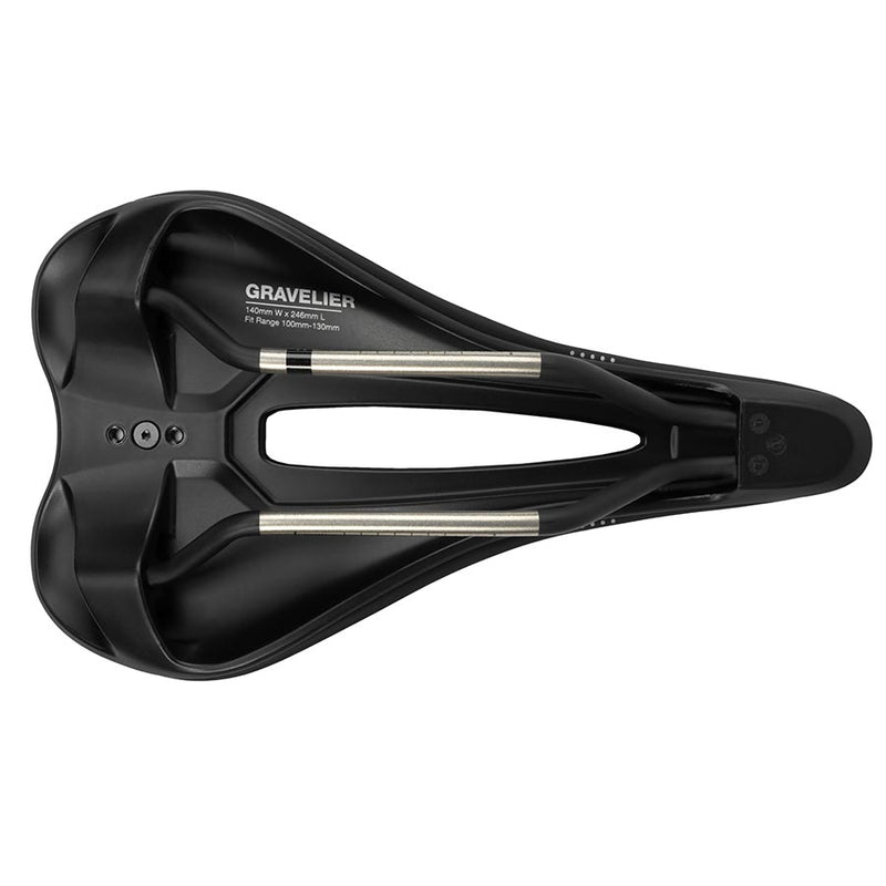 Load image into Gallery viewer, WTB Gravelier Medium Fusion Form Titanium Black Saddle