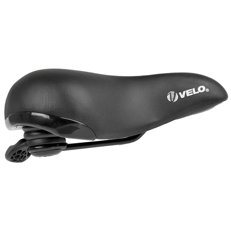 Load image into Gallery viewer, Velo Elasto Grip Comfort Saddle, 258 x 217mm, 725g, Black