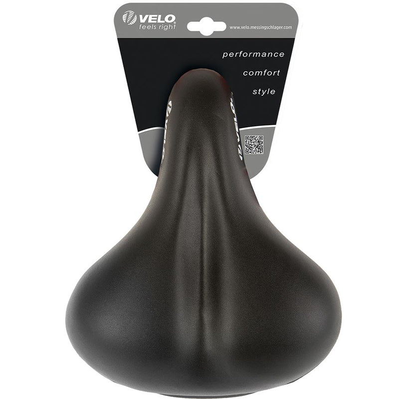 Load image into Gallery viewer, Velo Elasto Grip Comfort Saddle, 258 x 217mm, 725g, Black
