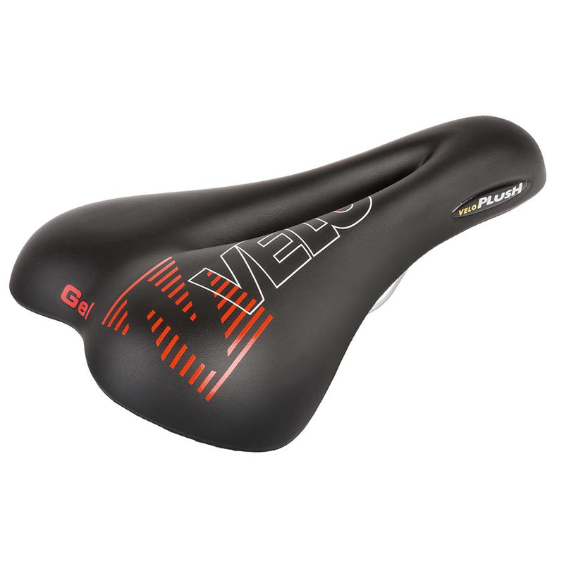 Load image into Gallery viewer, Velo Plush Gel D1 Saddle 267 x 168mm, 478g, Black