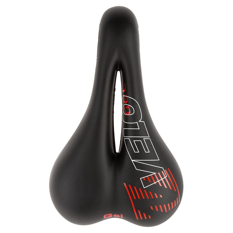 Load image into Gallery viewer, Velo Plush Gel D1 Saddle 267 x 168mm, 478g, Black