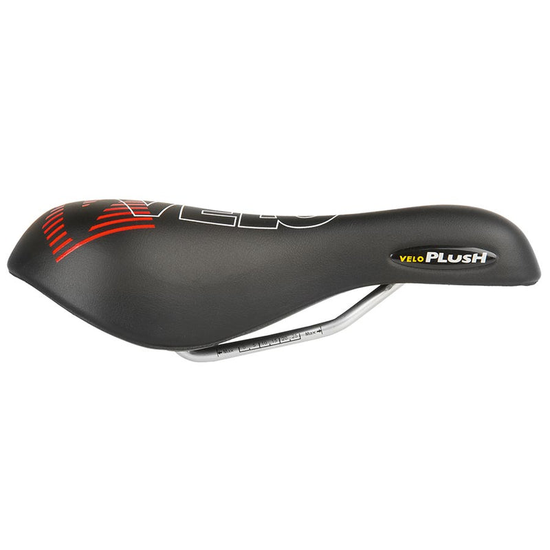 Load image into Gallery viewer, Velo Plush Gel D1 Saddle 254 x 173mm, 452g, Black