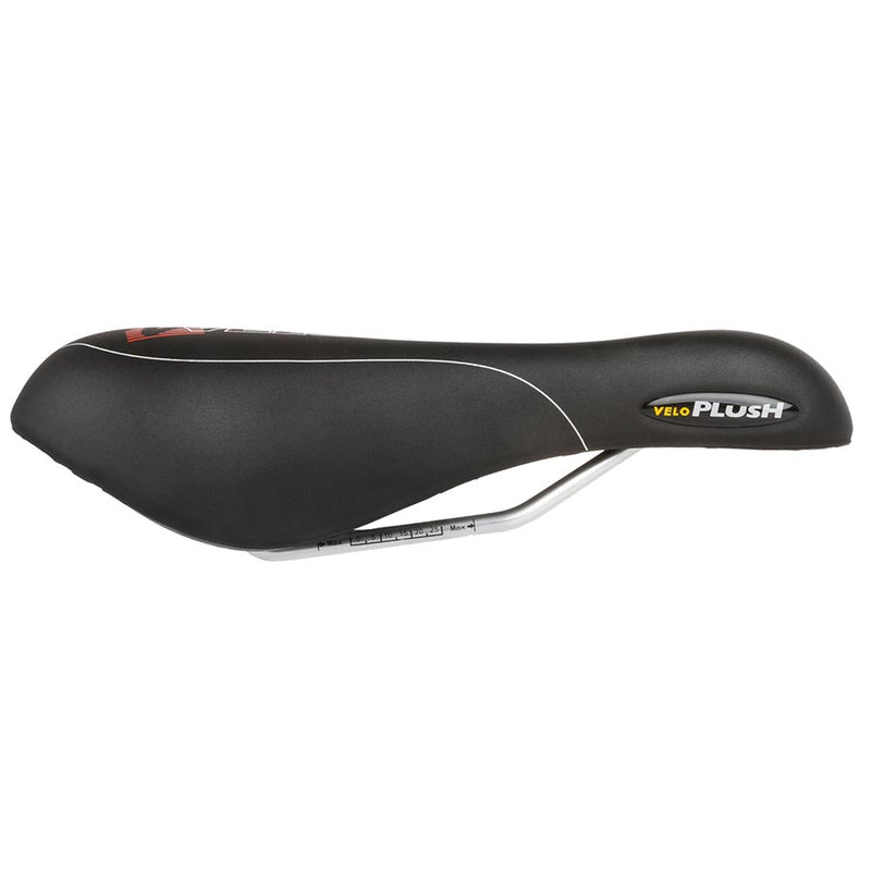 Load image into Gallery viewer, Velo Plush Gel D2 Saddle 267 x 168mm, 494g, Black
