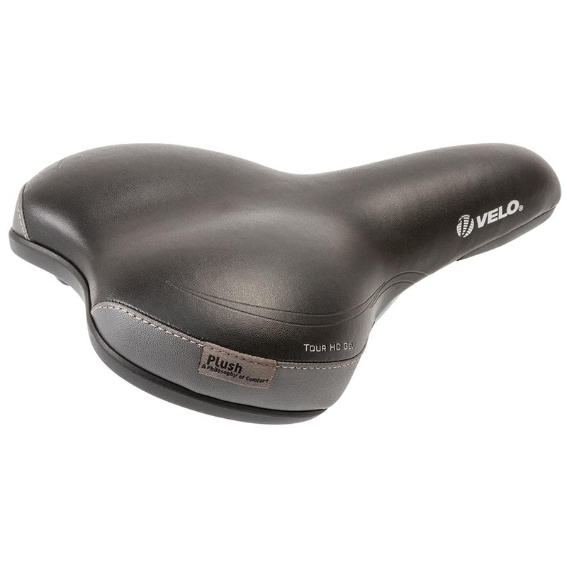 Load image into Gallery viewer, Velo Tour HC Gel Comfort Saddle, 260 x 168mm, 463g, Black