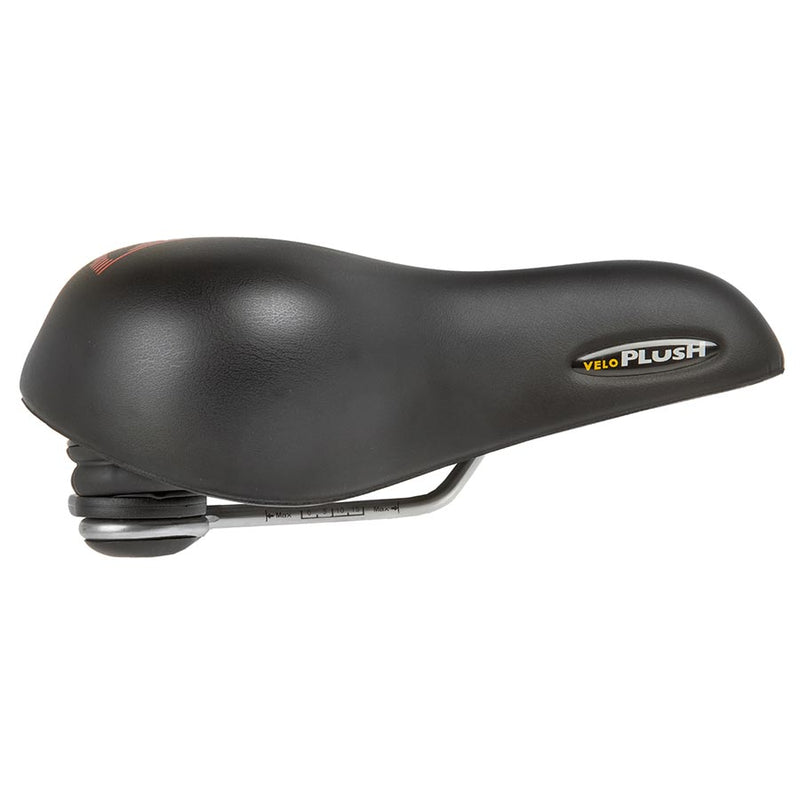 Load image into Gallery viewer, Velo Plush Gel Elasto Saddle, 254 x 200mm, Black