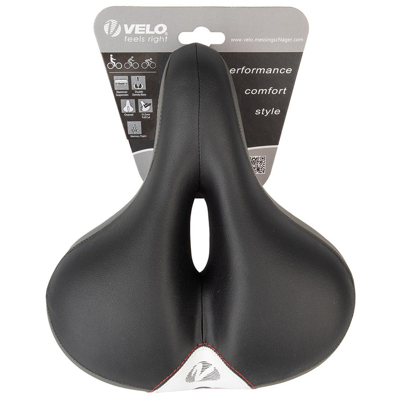 Load image into Gallery viewer, Velo Newport Gemini Saddle 245 x 212mm, 685g, Black