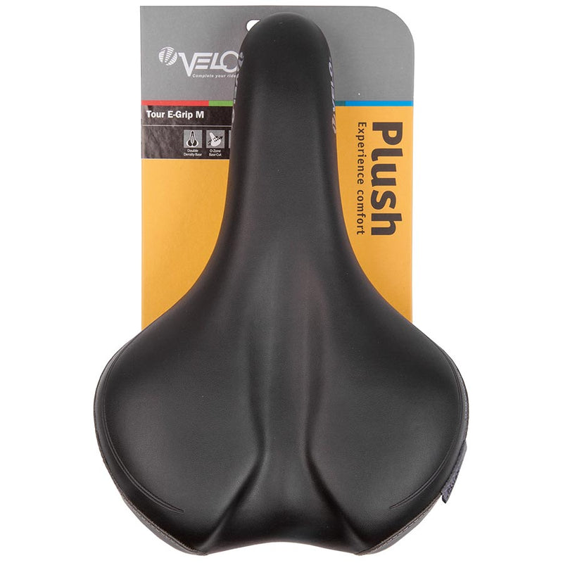 Load image into Gallery viewer, Velo Tour E-Grip Saddle 287 x 190mm, 504g, Black