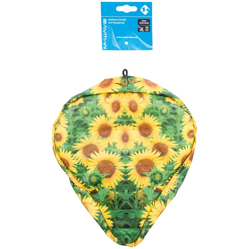 Load image into Gallery viewer, M-Wave Fun Print Seat Cover 230 x 250mm, Yellow, Sunflower