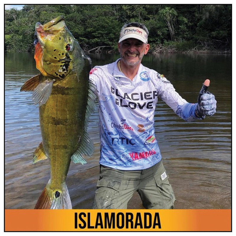 Load image into Gallery viewer, Glacier Glove Islamorada Sun Glove in Gray Camo - Lightweight and Protective