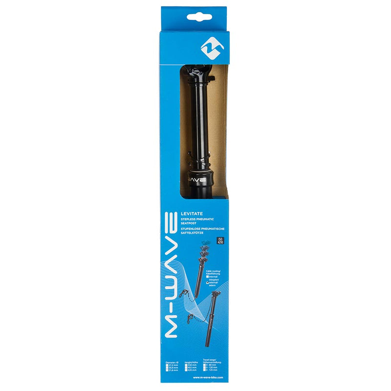 Load image into Gallery viewer, M-Wave Levitate 125 Dropper Seatpost, 30.9mm, 420mm, Travel: 125mm, Remote: On handlebar