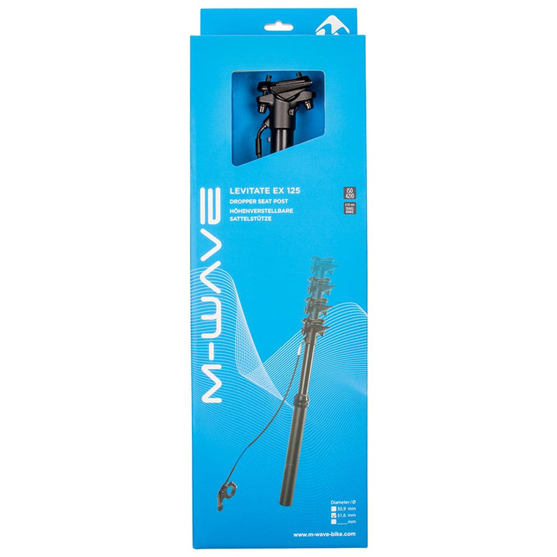 Load image into Gallery viewer, M-Wave Levitate EX 125 Dropper Seatpost, 30.9mm, 475mm, Travel: 125mm, Remote: Right hand