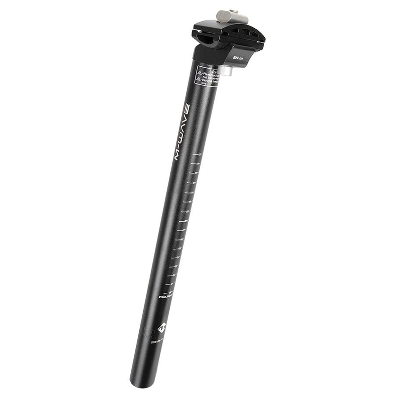Load image into Gallery viewer, M-Wave SP-C3 Seatpost 25.4mm, 350mm, Black