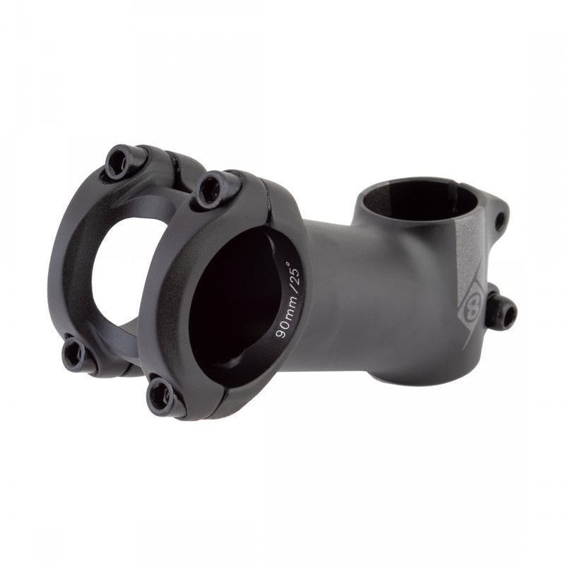 Load image into Gallery viewer, Origin8 Everland MX/GX 25 Deg Stem Bar Clamp 31.8mm 90mm 25 Deg Blk Aluminum MTB