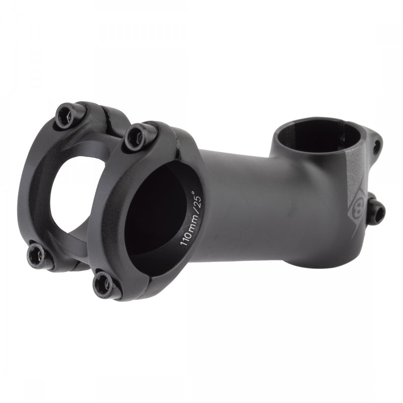 Load image into Gallery viewer, Origin8 Everland MX/GX 25deg Stem Bar Clamp 31.8mm 110mm 25 Deg Black Aluminum