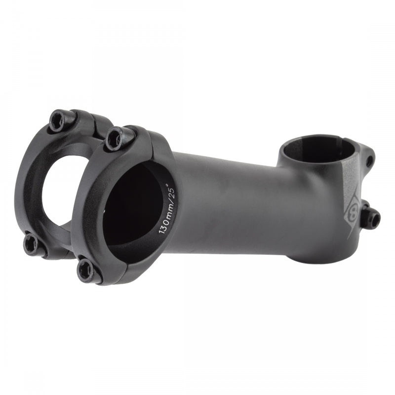 Load image into Gallery viewer, Origin8 Everland MX/GX 25deg Stem Bar Clamp 31.8mm 130mm 25 Deg Black Aluminum