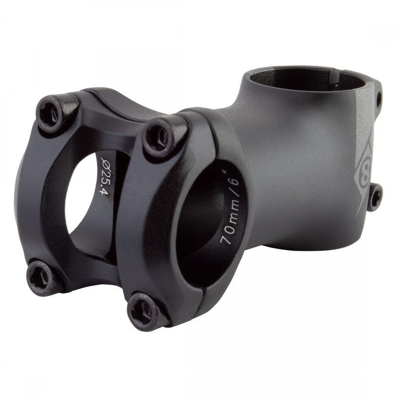 Load image into Gallery viewer, Origin8 Pro Fit Stem 25.4mm 70mm +/-6 Degree Black Aluminum Road / Mountain