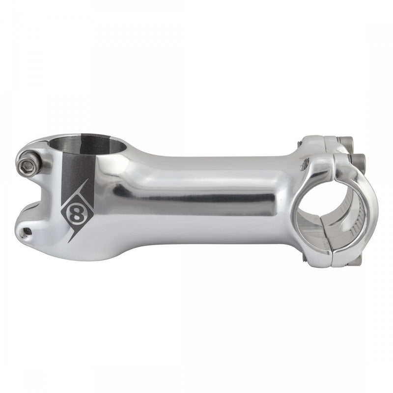 Load image into Gallery viewer, Origin8 Pro Fit Stem Bar 25.4mm 90mm +/-6 Deg Silver Aluminum Road / Mountain