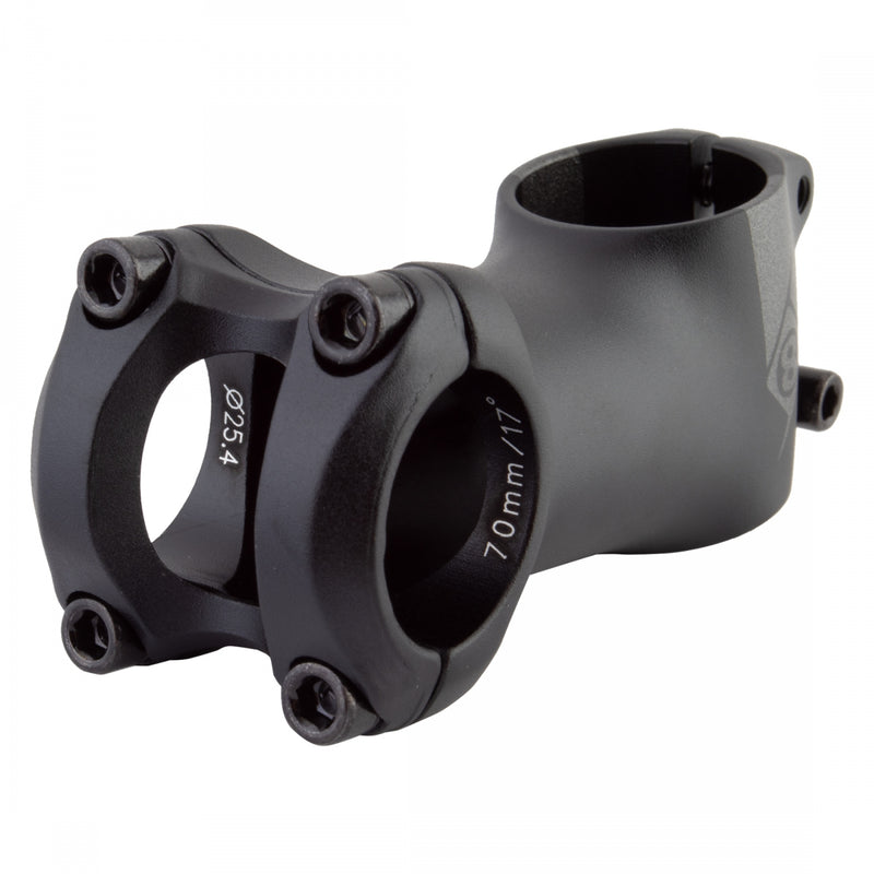 Load image into Gallery viewer, Origin8 Pro Fit Stem Bar 25.4mm 70mm +/-17 Deg Black Aluminum Road / Mountain