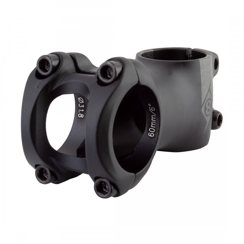 Load image into Gallery viewer, Origin8 Pro Fit Stem 31.8mm 60mm +/-6 Degree Black Aluminum Road / Mountain