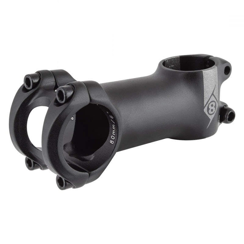 Load image into Gallery viewer, Origin8 Pro Fit Stem 31.8mm 80mm +/-6 Degree Black Aluminum Road / Mountain
