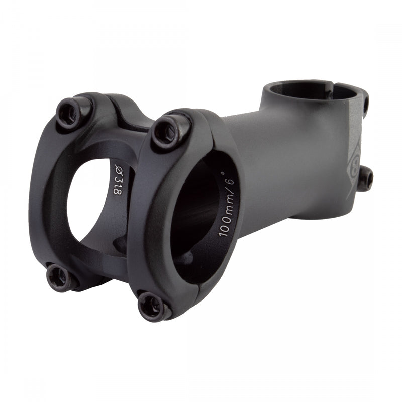 Load image into Gallery viewer, Origin8 Pro Fit Stem Bar 31.8mm 100mm +/-6 Deg Black Aluminum Road / Mountain