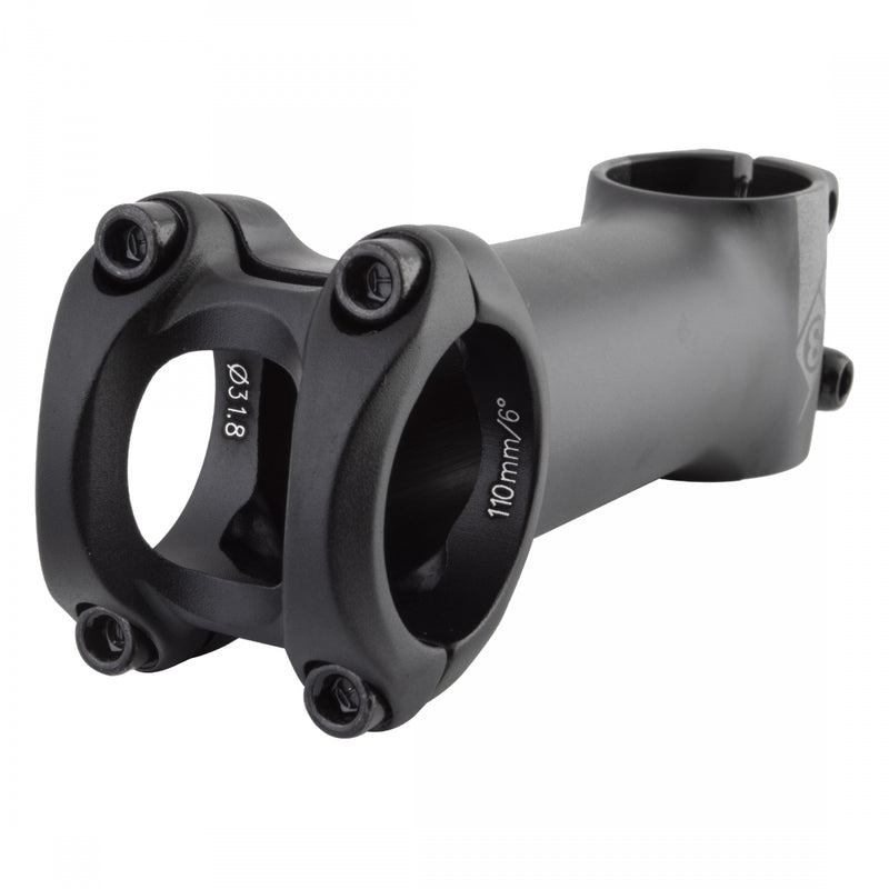 Load image into Gallery viewer, Origin8 Pro Fit Stem Bar 31.8mm 110mm +/-6 Deg Black Aluminum Road / Mountain