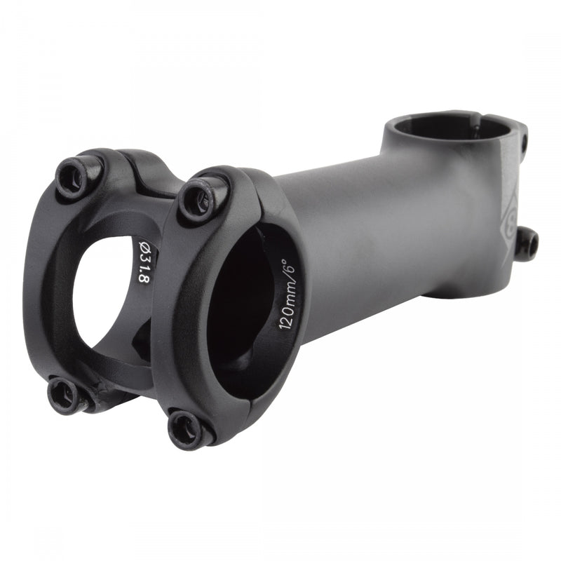 Load image into Gallery viewer, Origin8 Pro Fit Stem Bar 31.8mm 120mm +/-6 Deg Black Aluminum Road / Mountain