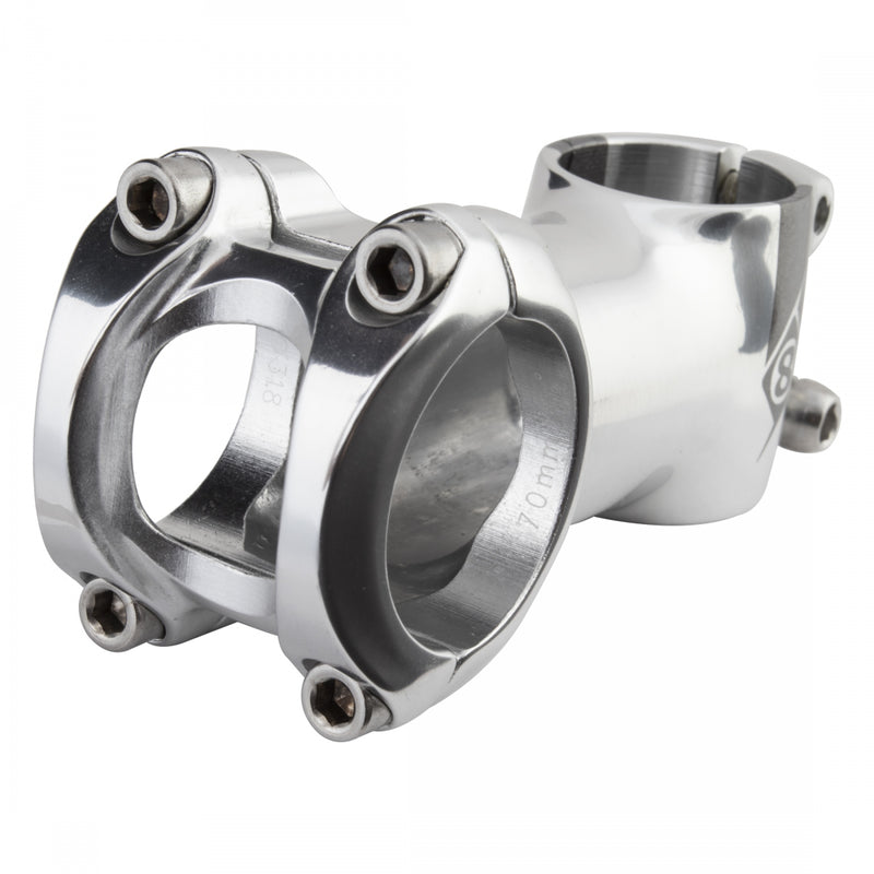 Load image into Gallery viewer, Origin8 Pro Fit Stem Bar 31.8mm 70mm +/-6 Deg Silver Aluminum Road / Mountain