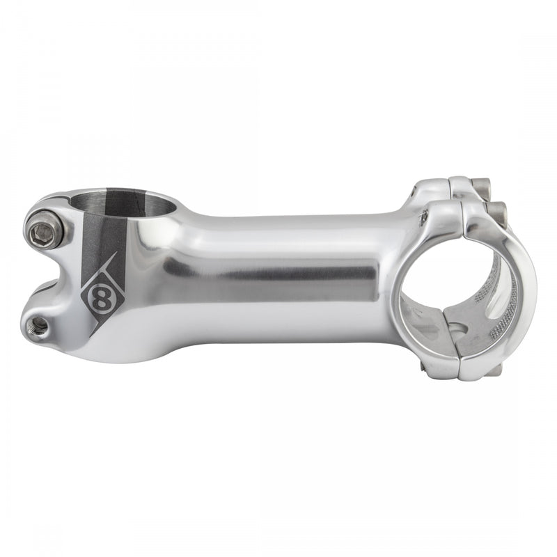 Load image into Gallery viewer, Origin8 Pro Fit Stem Bar 31.8mm 90mm +/-6 Deg Silver Aluminum Road / Mountain