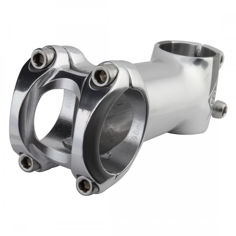 Load image into Gallery viewer, Origin8 Pro Fit Stem Bar 31.8mm 90mm +/-6 Deg Silver Aluminum Road / Mountain