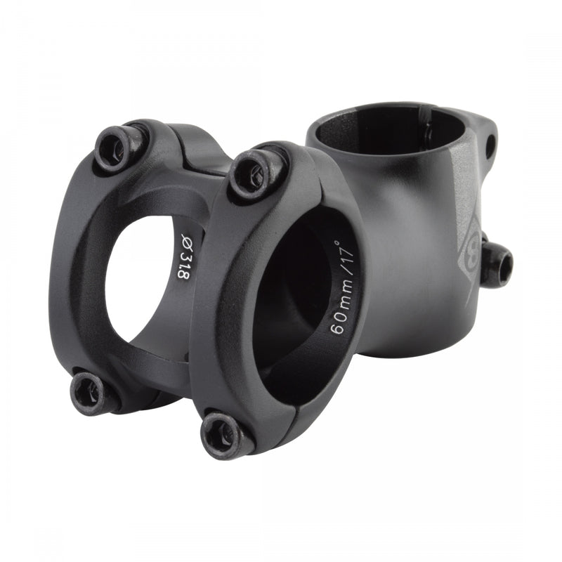 Load image into Gallery viewer, Origin8 Pro Fit Stem Bar 31.8mm 60mm +/-17 Deg Black Aluminum Road / Mountain