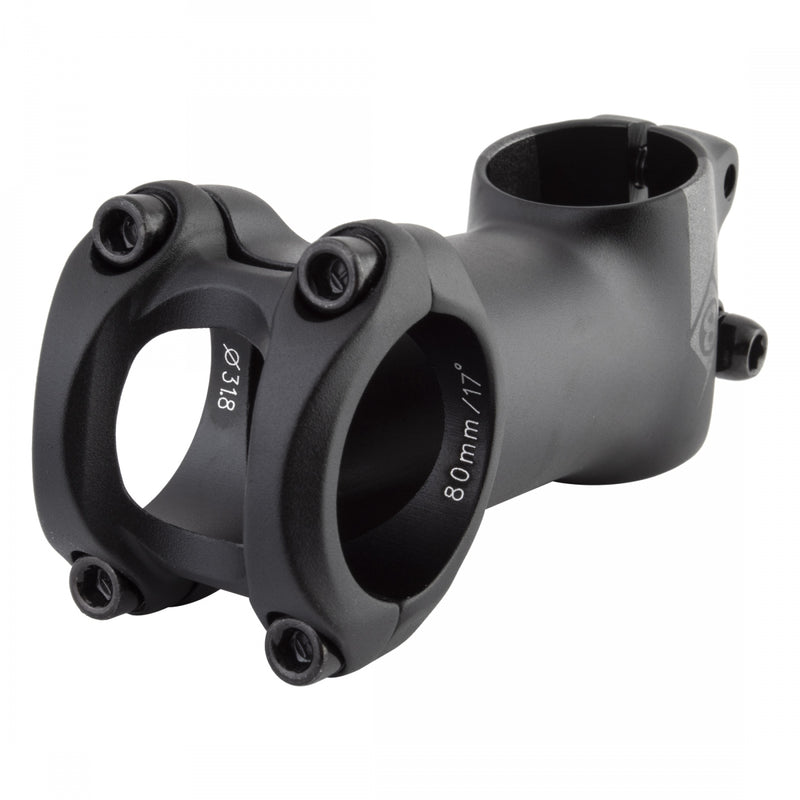 Load image into Gallery viewer, Origin8 Pro Fit Stem Bar 31.8mm 80mm +/-17 Deg Black Aluminum Road / Mountain