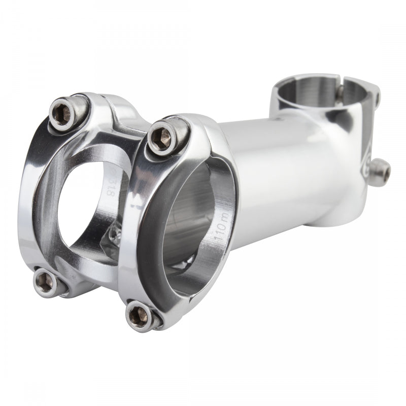 Load image into Gallery viewer, Origin8 Pro Fit Stem 31.8mm 110mm +/-17 Deg Silver Aluminum Road / Mountain