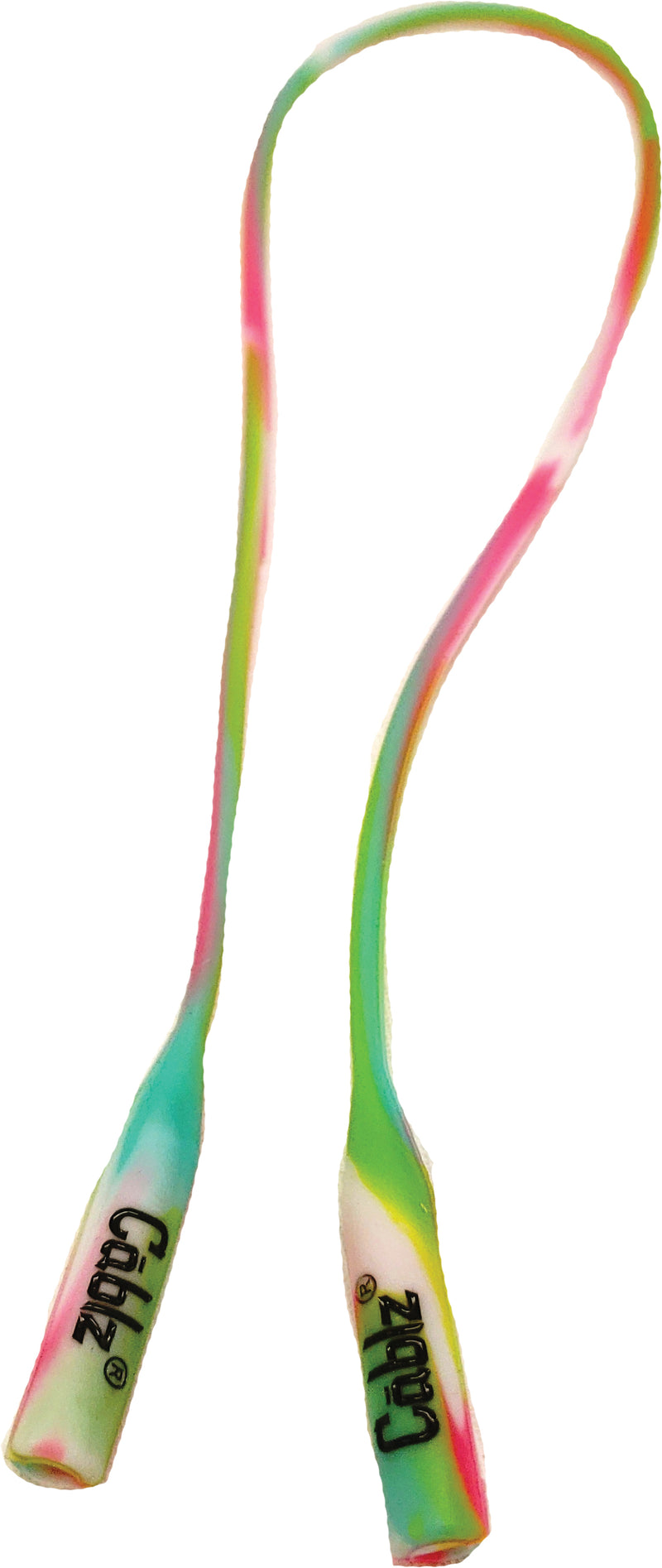 Load image into Gallery viewer, Cablz Cablz Silicone Non-adjustable Cablz Silicone Neon Swirl Optical Accessories
