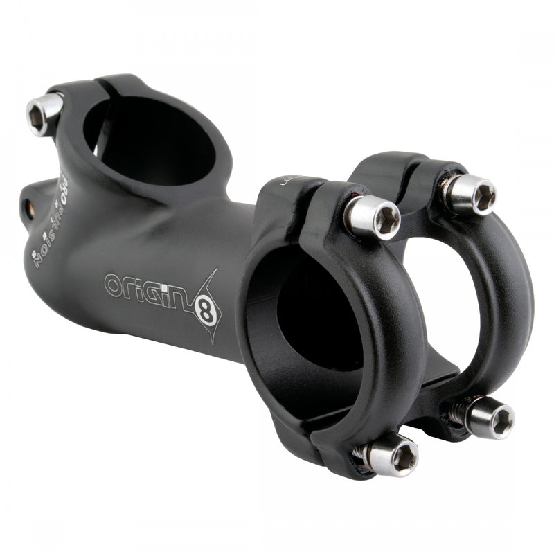 Load image into Gallery viewer, Origin8 Pro Fit Alloy Ergo Stem 25.4 or 31.8mm 90mm +/- 35 Deg Road or Mountain
