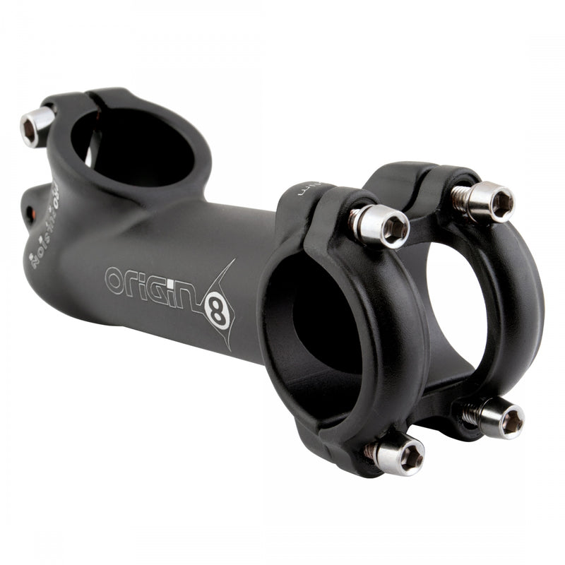 Load image into Gallery viewer, Origin8 Pro Fit Alloy Ergo Stem 25.4 / 31.8mm 110mm +/- 35 Deg Road or Mountain