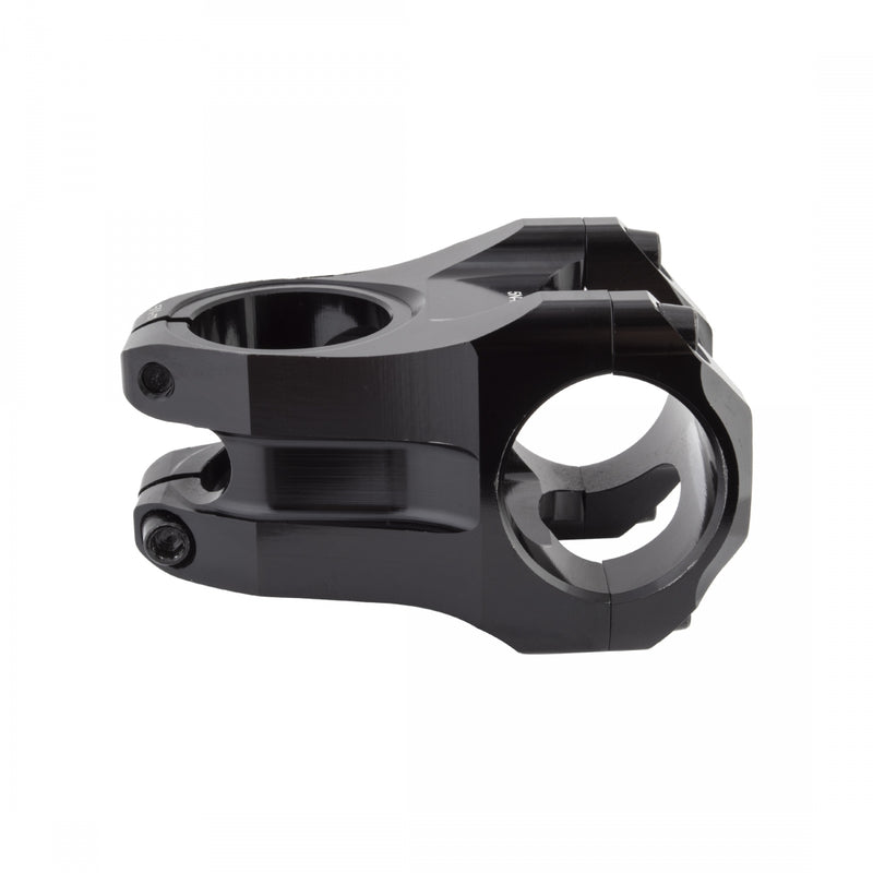 Load image into Gallery viewer, Origin8 Flux Stem 31.8mm 45mm 0 Deg Black MTB 4-bolt Front Loading Faceplate