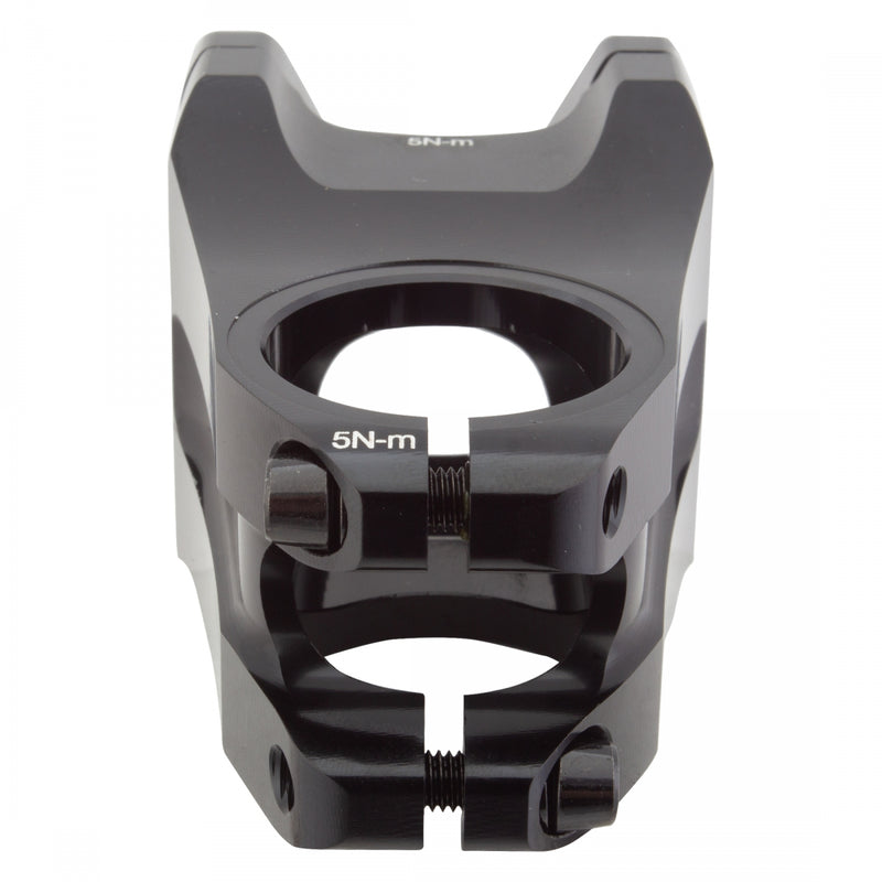 Load image into Gallery viewer, Origin8 Flux Stem 31.8mm 55mm 0 Deg Black MTB 4-bolt Front Loading Faceplate