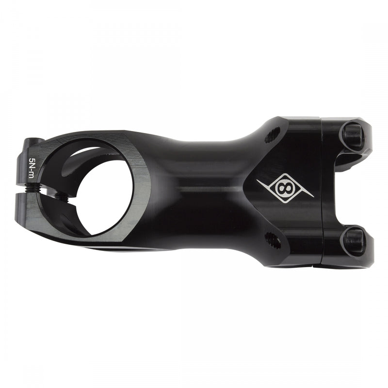 Load image into Gallery viewer, Origin8 Flux Stem 70mm Clamp 31.8mm +/-5 Deg Black Aluminum Road / Mountain