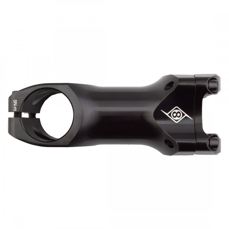 Load image into Gallery viewer, Origin8 Flux Stem 80mm Clamp 31.8mm +/-5 Deg Black Aluminum Road / Mountain