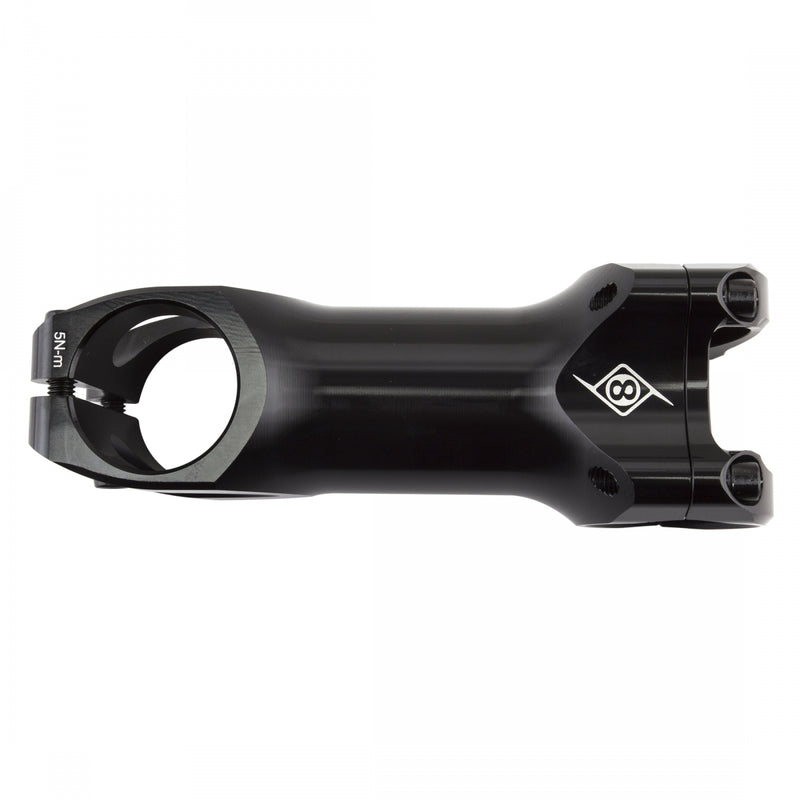 Load image into Gallery viewer, Origin8 Flux Stem 90mm Clamp 31.8mm +/-5 Deg Black Aluminum Road / Mountain