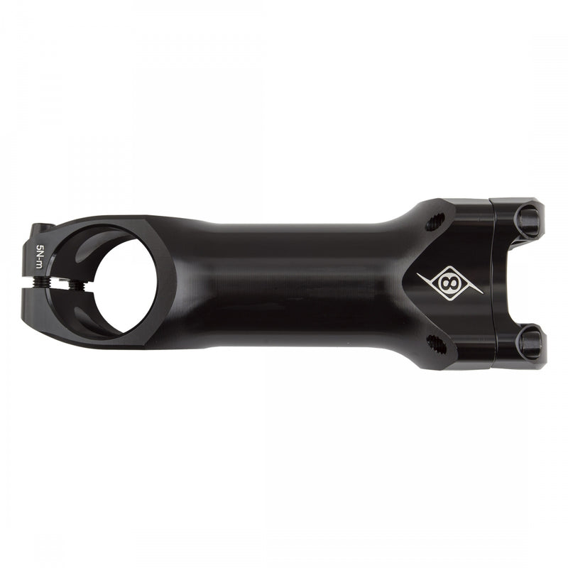 Load image into Gallery viewer, Origin8 Flux Stem 100mm Clamp 31.8mm +/-5 Deg Black Aluminum Road / Mountain