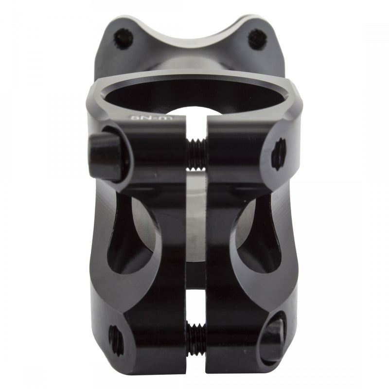 Load image into Gallery viewer, Origin8 Flux Stem 100mm Clamp 31.8mm +/-5 Deg Black Aluminum Road / Mountain
