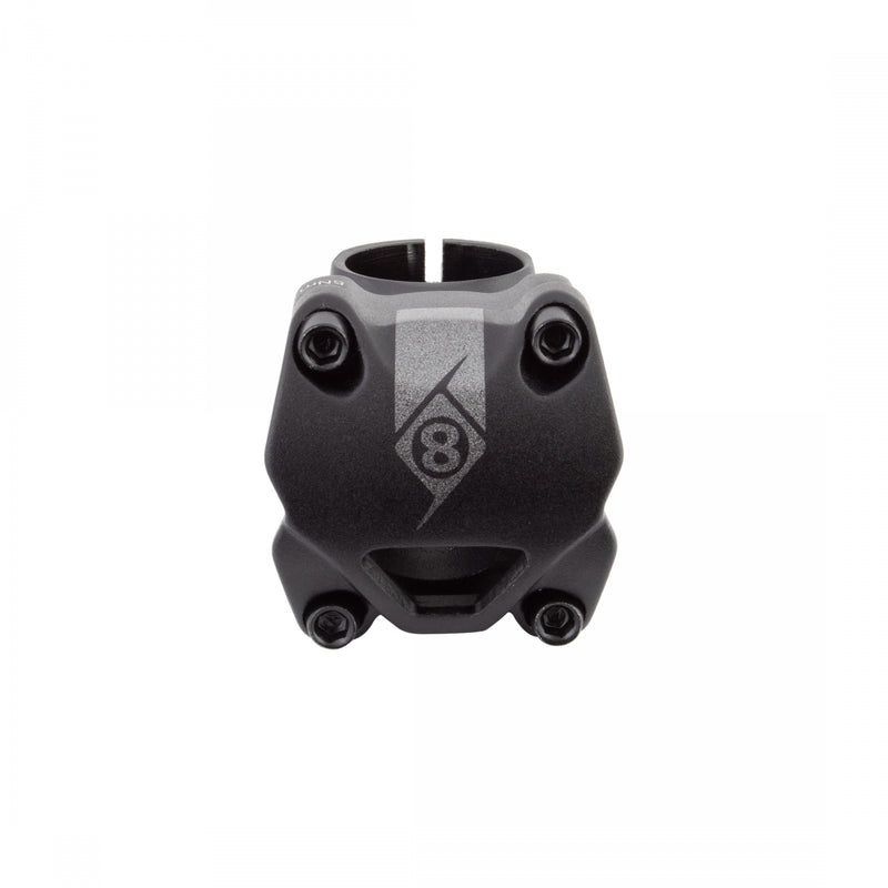 Load image into Gallery viewer, Origin8 Flow Stem 31.8mm 45mm 0 Deg Black MTB 4-bolt Front Loading Faceplate