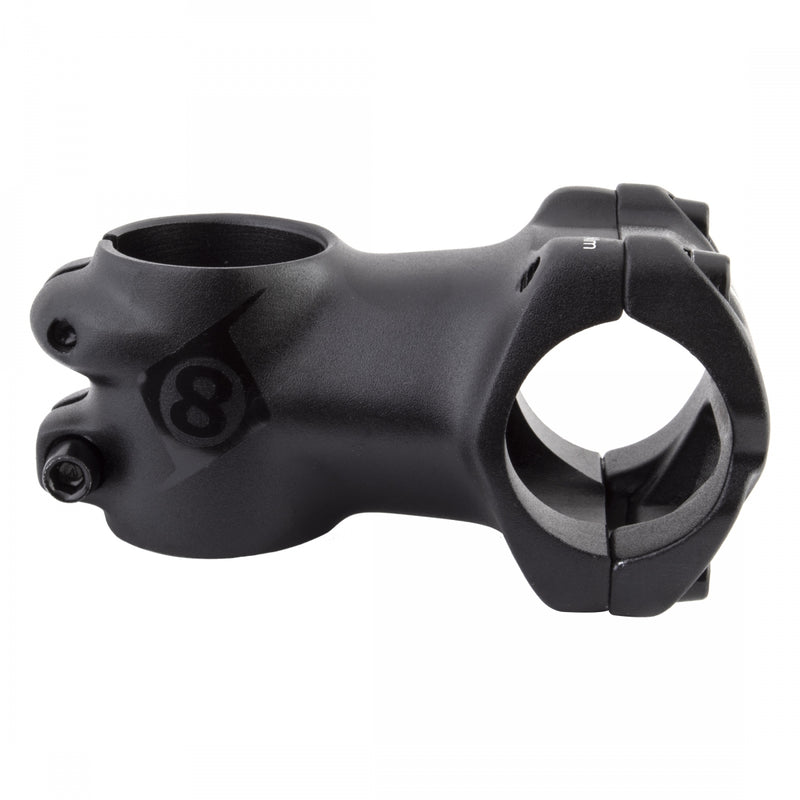 Load image into Gallery viewer, Origin8 Flow Stem 31.8mm 55mm 0 Deg Black MTB 4-bolt Front Loading Faceplate