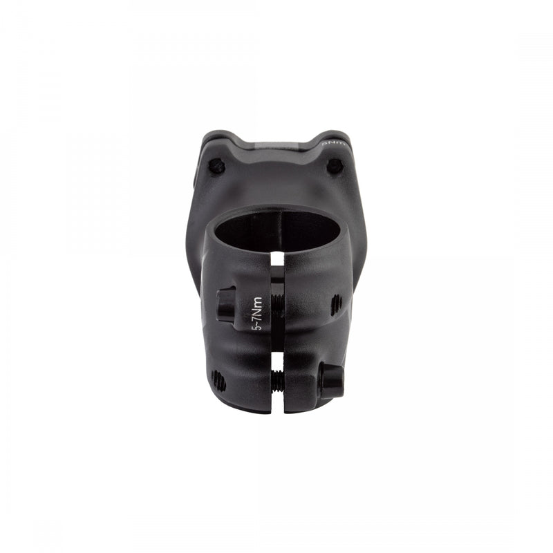 Load image into Gallery viewer, Origin8 Flow Stem 31.8mm 55mm 0 Deg Black MTB 4-bolt Front Loading Faceplate