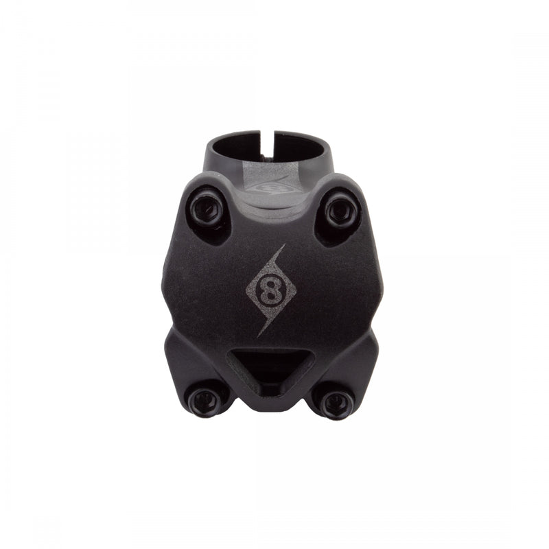 Load image into Gallery viewer, Origin8 Flow Stem Bar Clamp 31.8mm 70mm +7 Deg Black Aluminum Road / Mountain