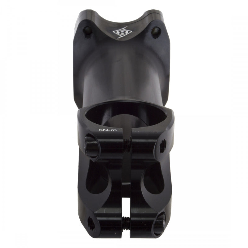 Load image into Gallery viewer, Origin8 Flux Stem 110mm Clamp 31.8mm +/-5 Deg Black Aluminum Road / Mountain